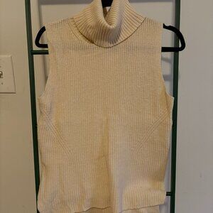 French Connection Sleeveless Chunky Turtleneck Sweater
